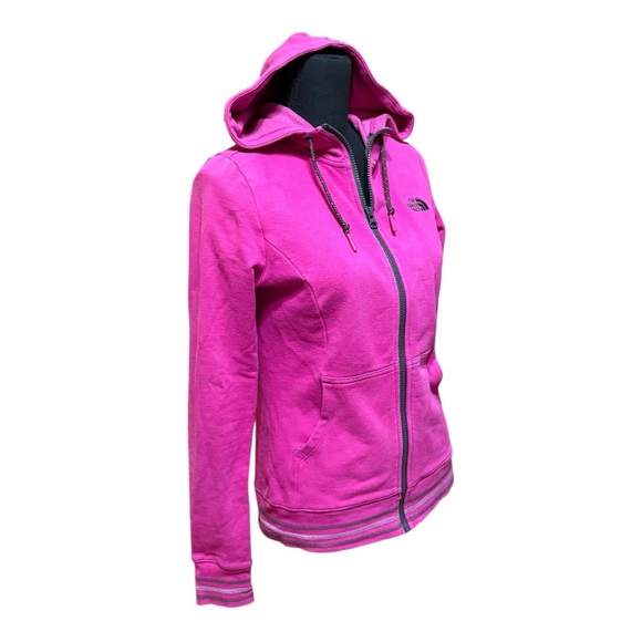 The North Face Women's Vibrant Pink Zip-Up Hoodie - Picture 5 of 6